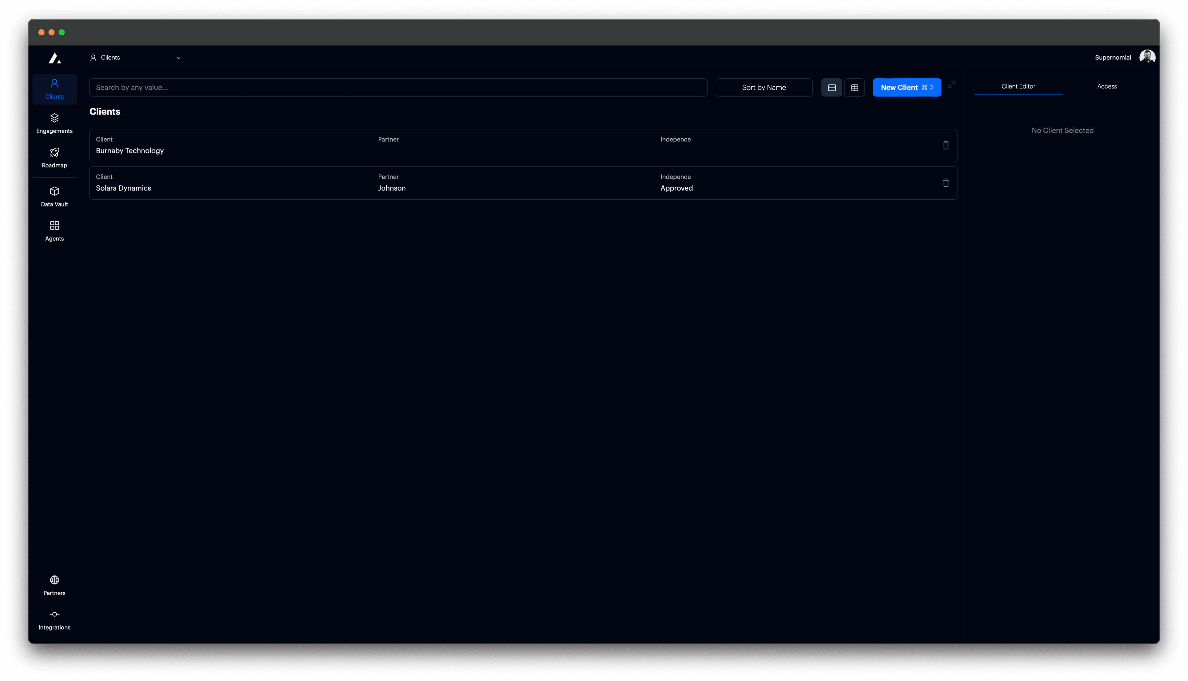 t0 screenshot - New organization details