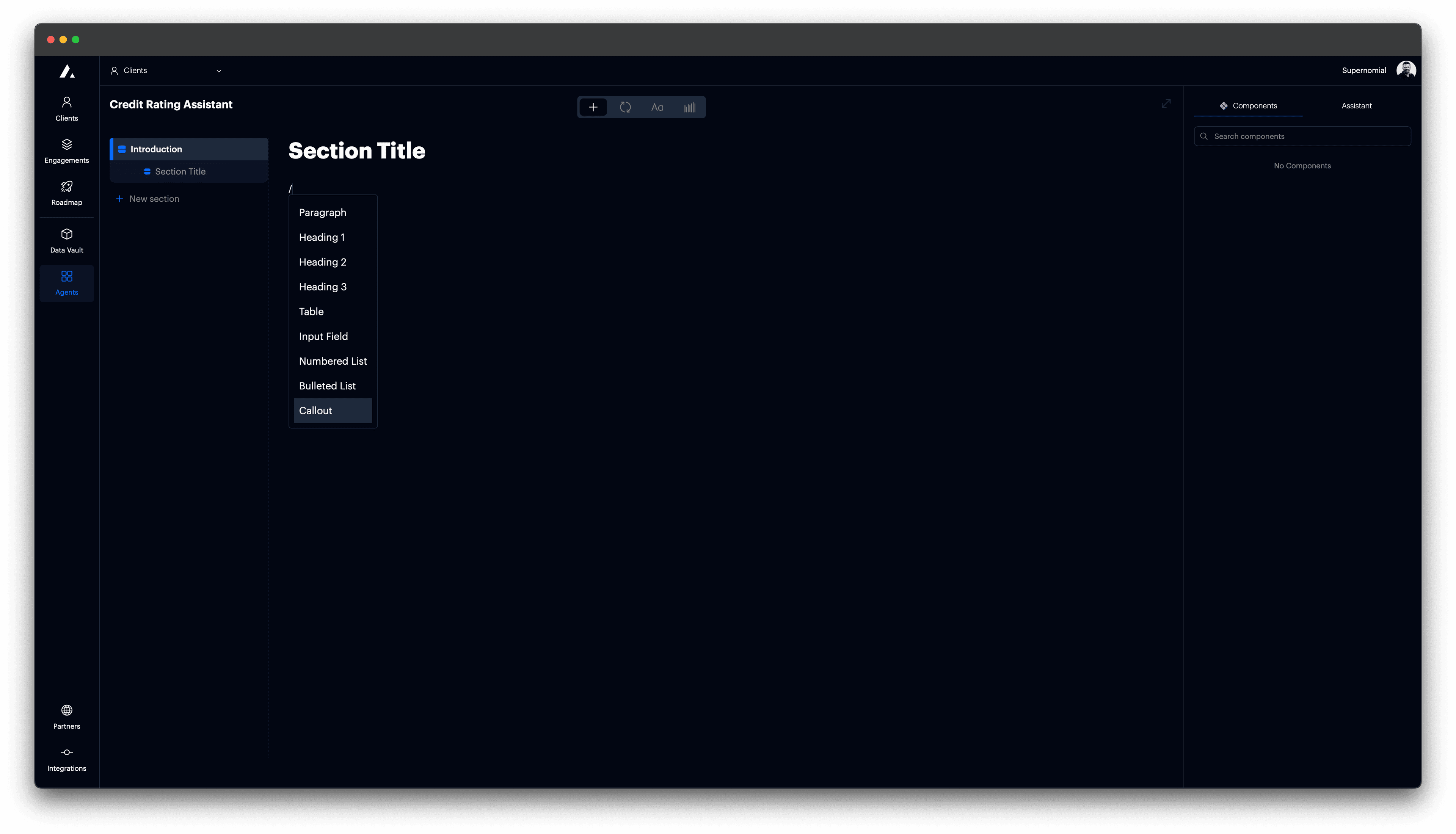 t0 screenshot - New organization details