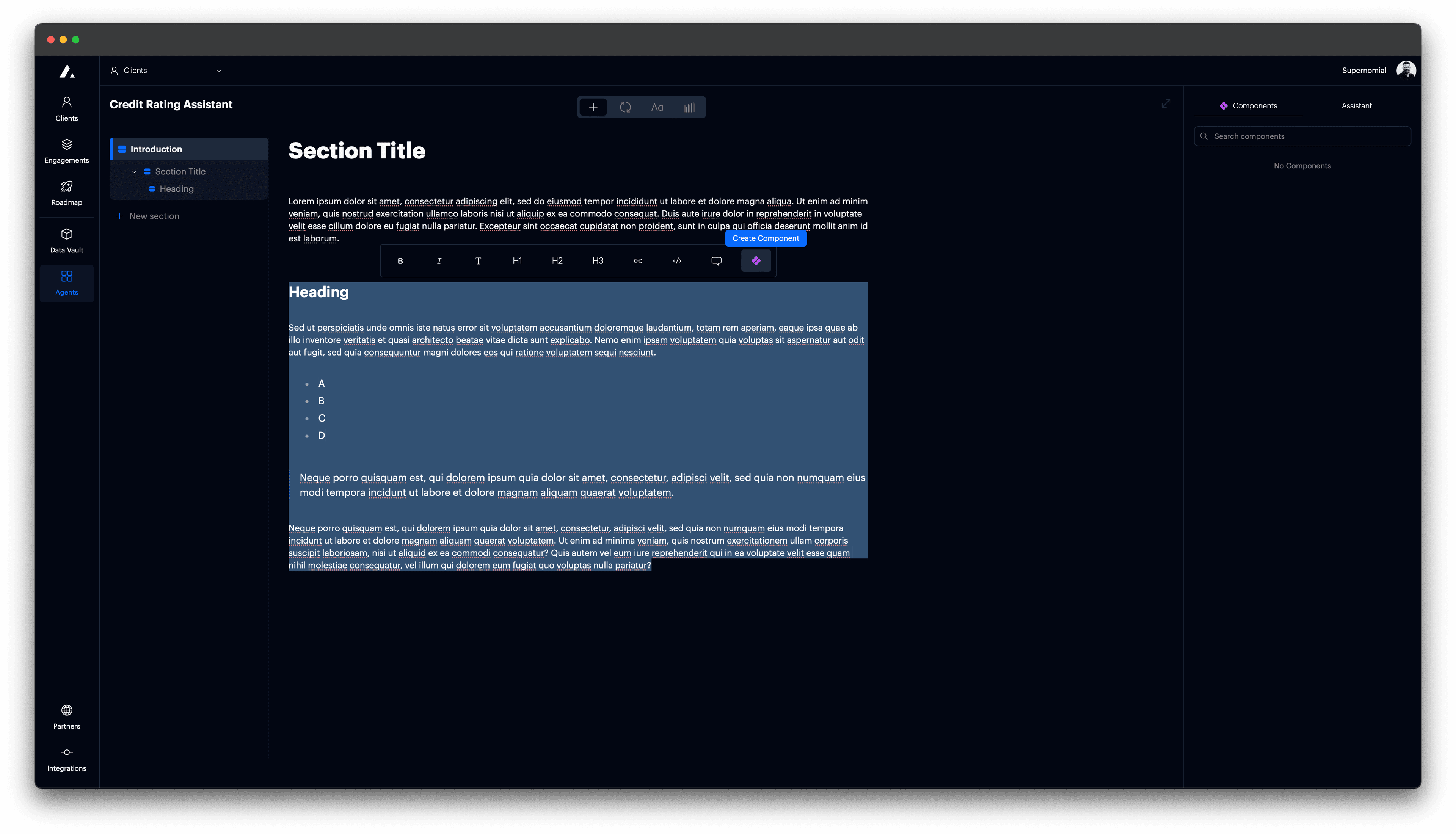 t0 screenshot - New organization details