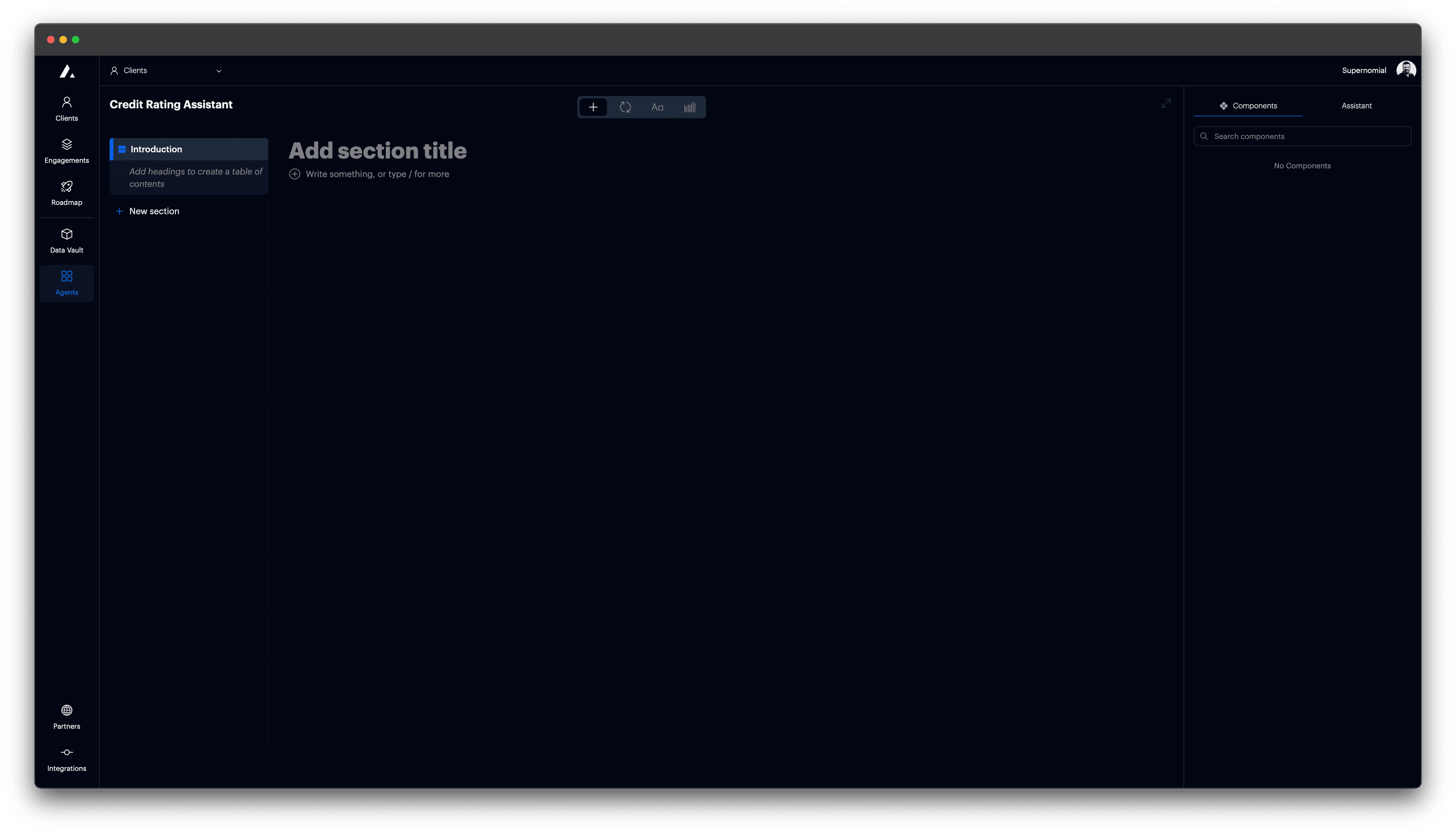 t0 screenshot - New organization details