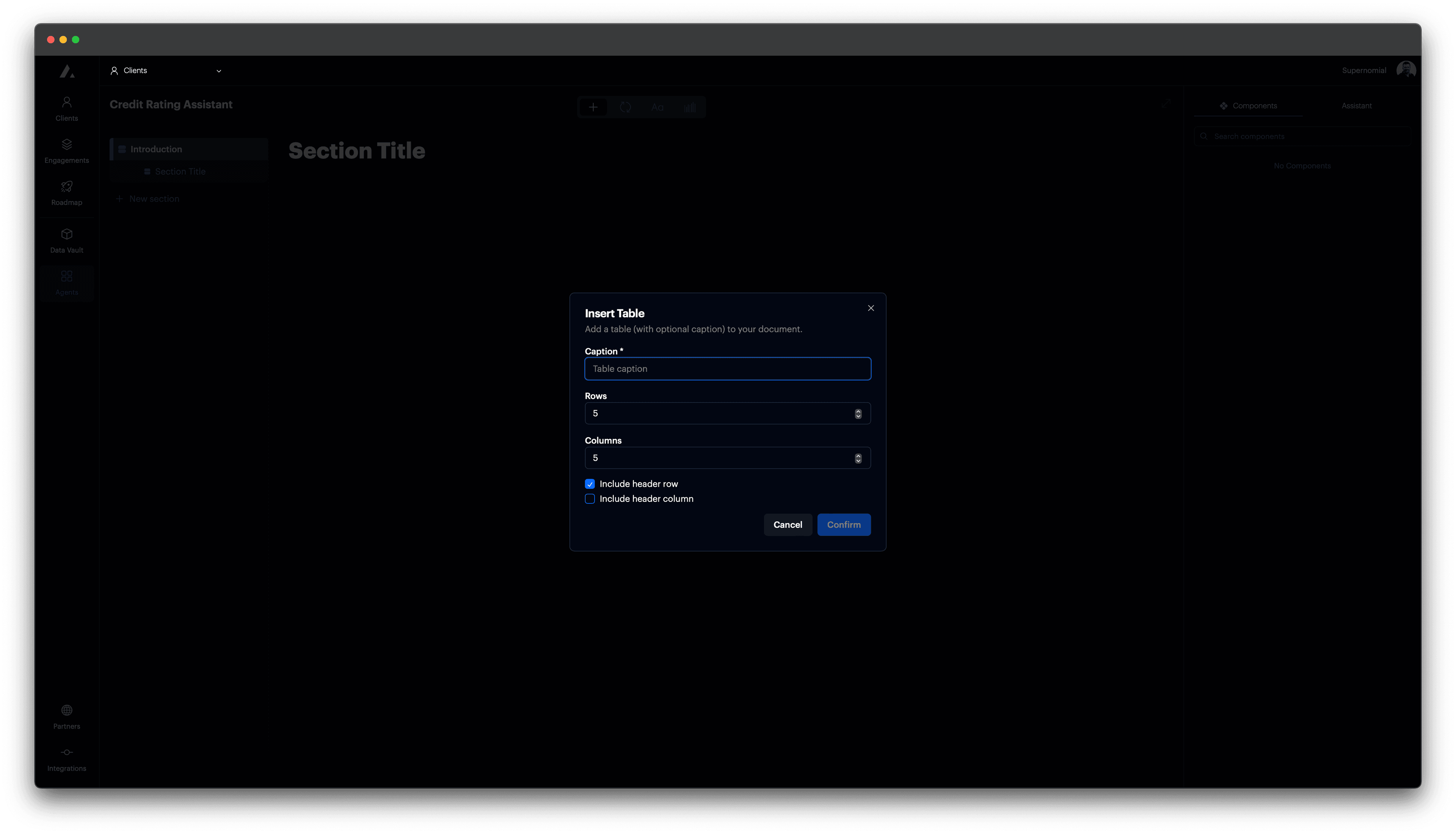t0 screenshot - New organization details