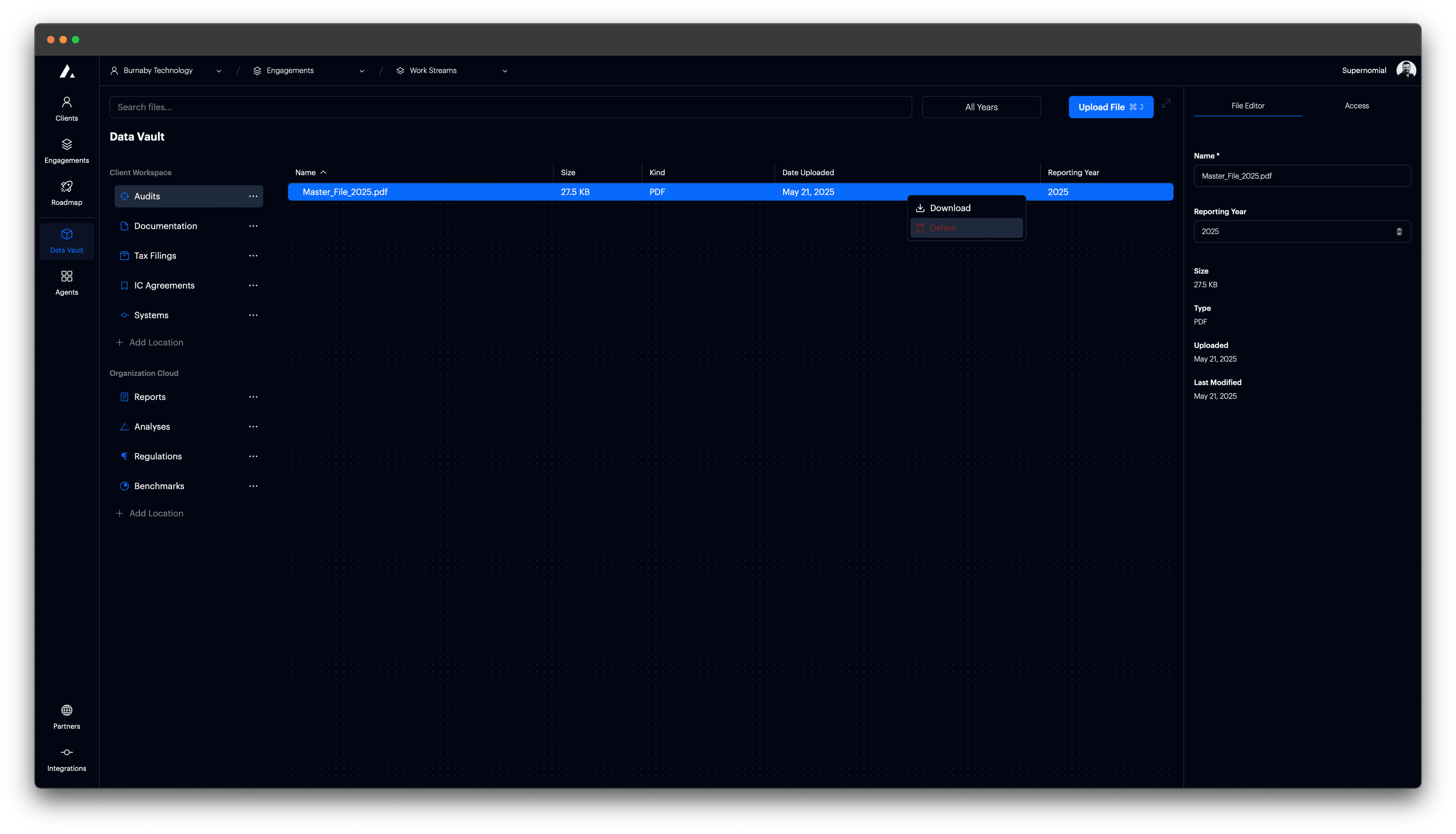 t0 screenshot - New organization details