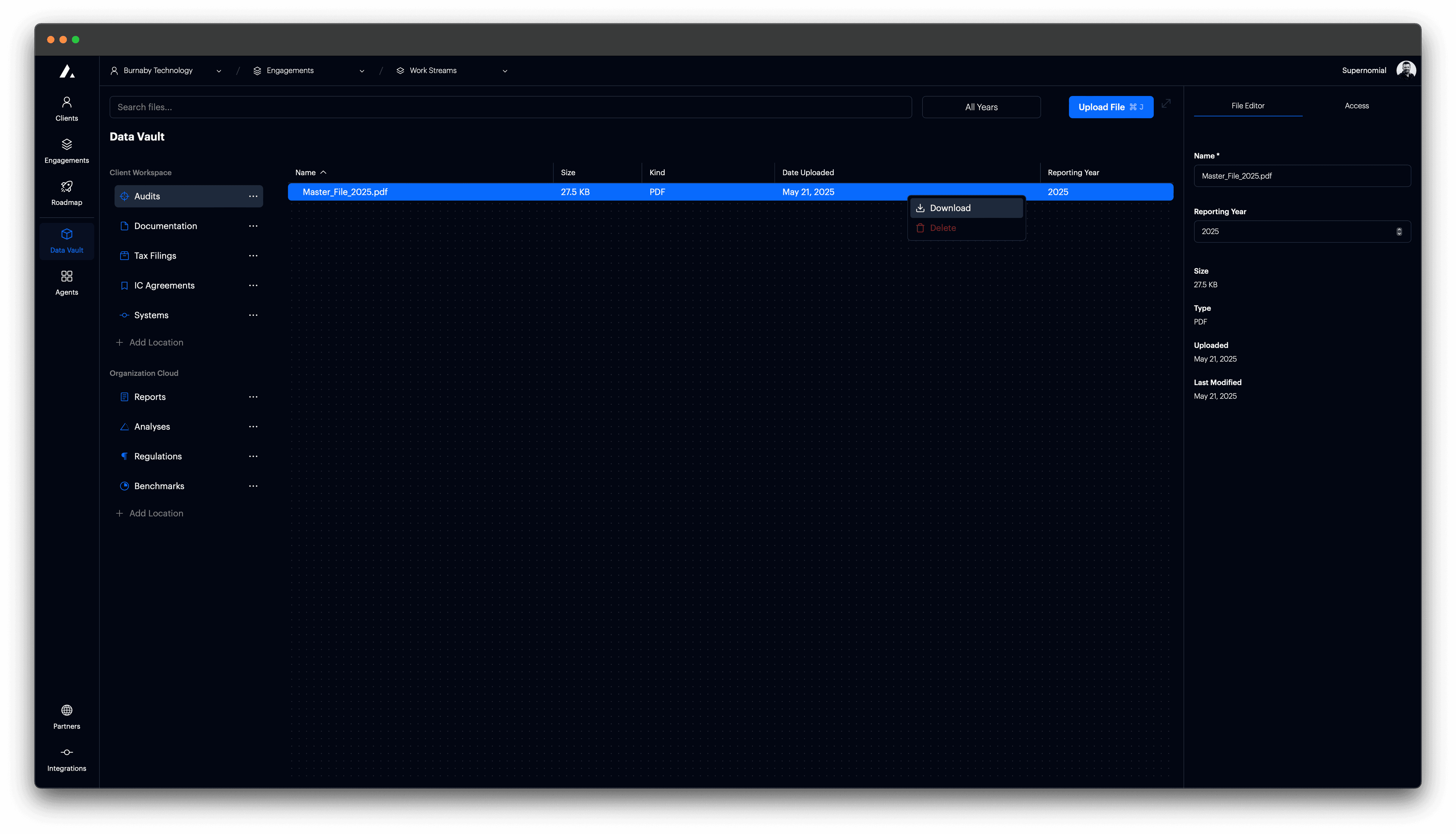 t0 screenshot - New organization details