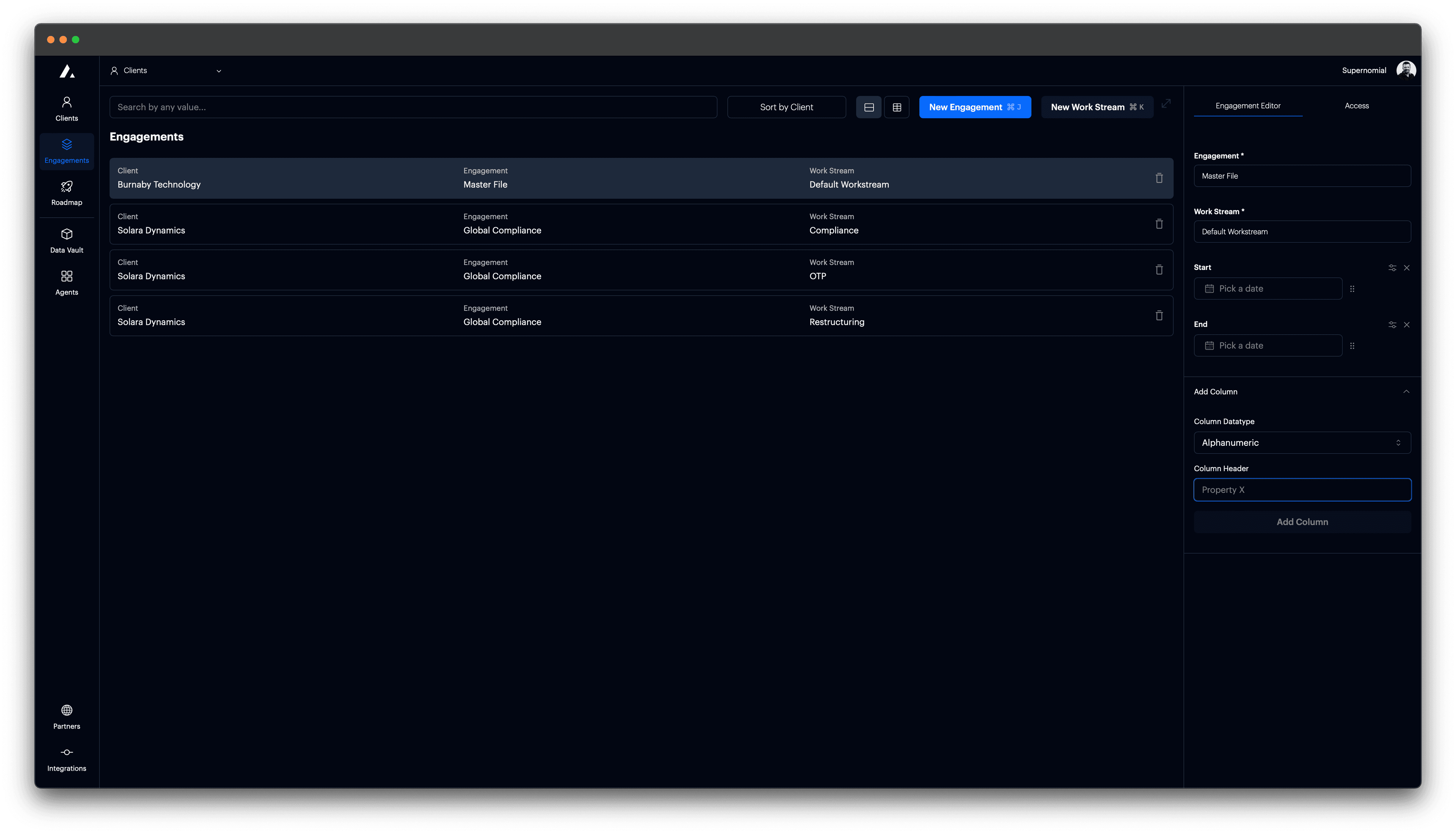 t0 screenshot - New organization details