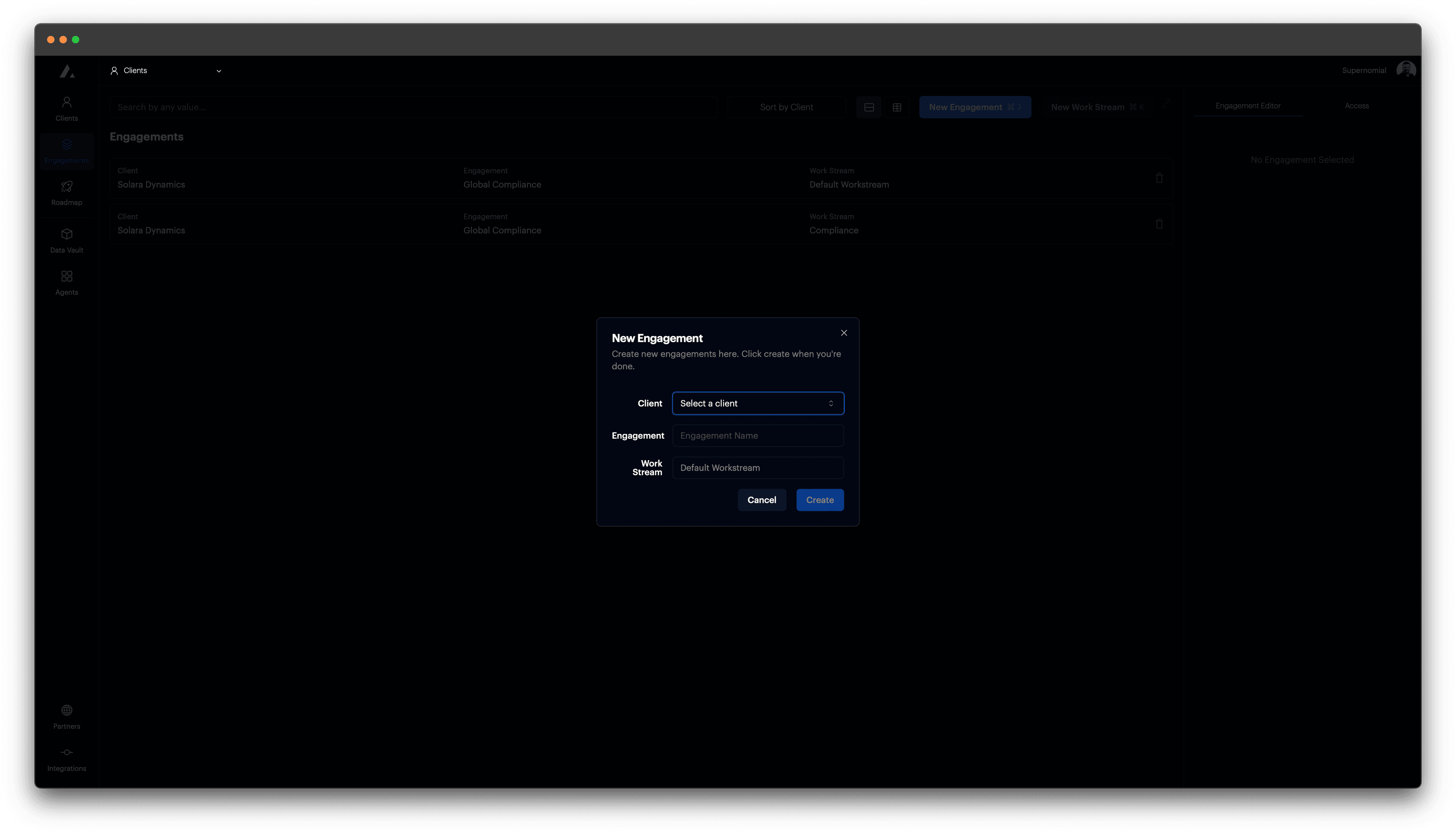 t0 screenshot - New organization details