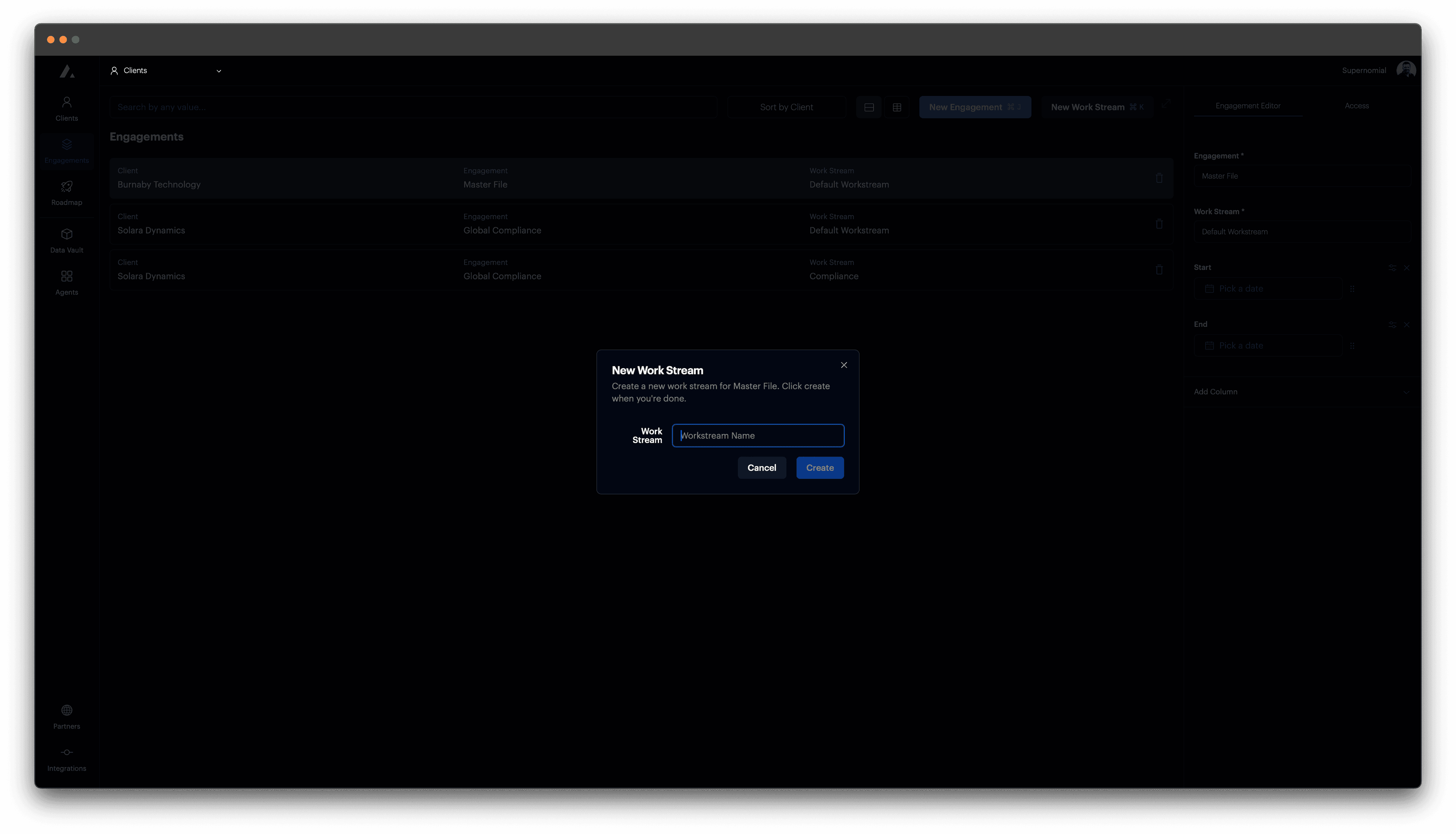 t0 screenshot - New organization details