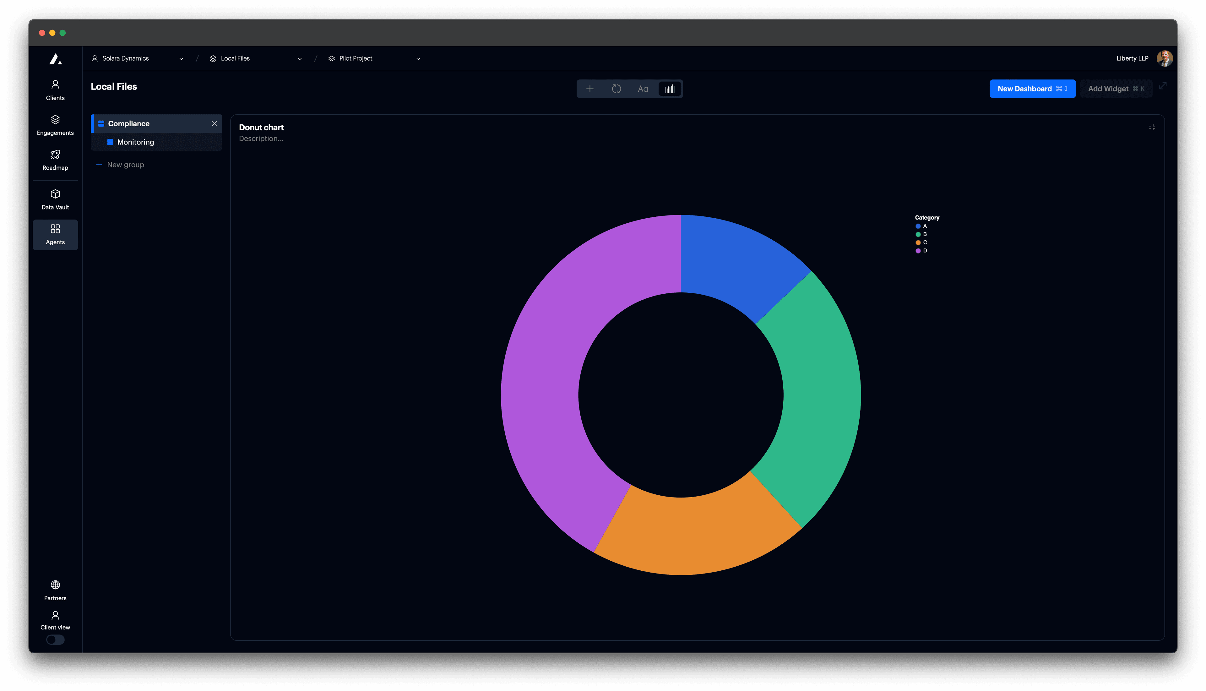 t0 screenshot - Add donut chart