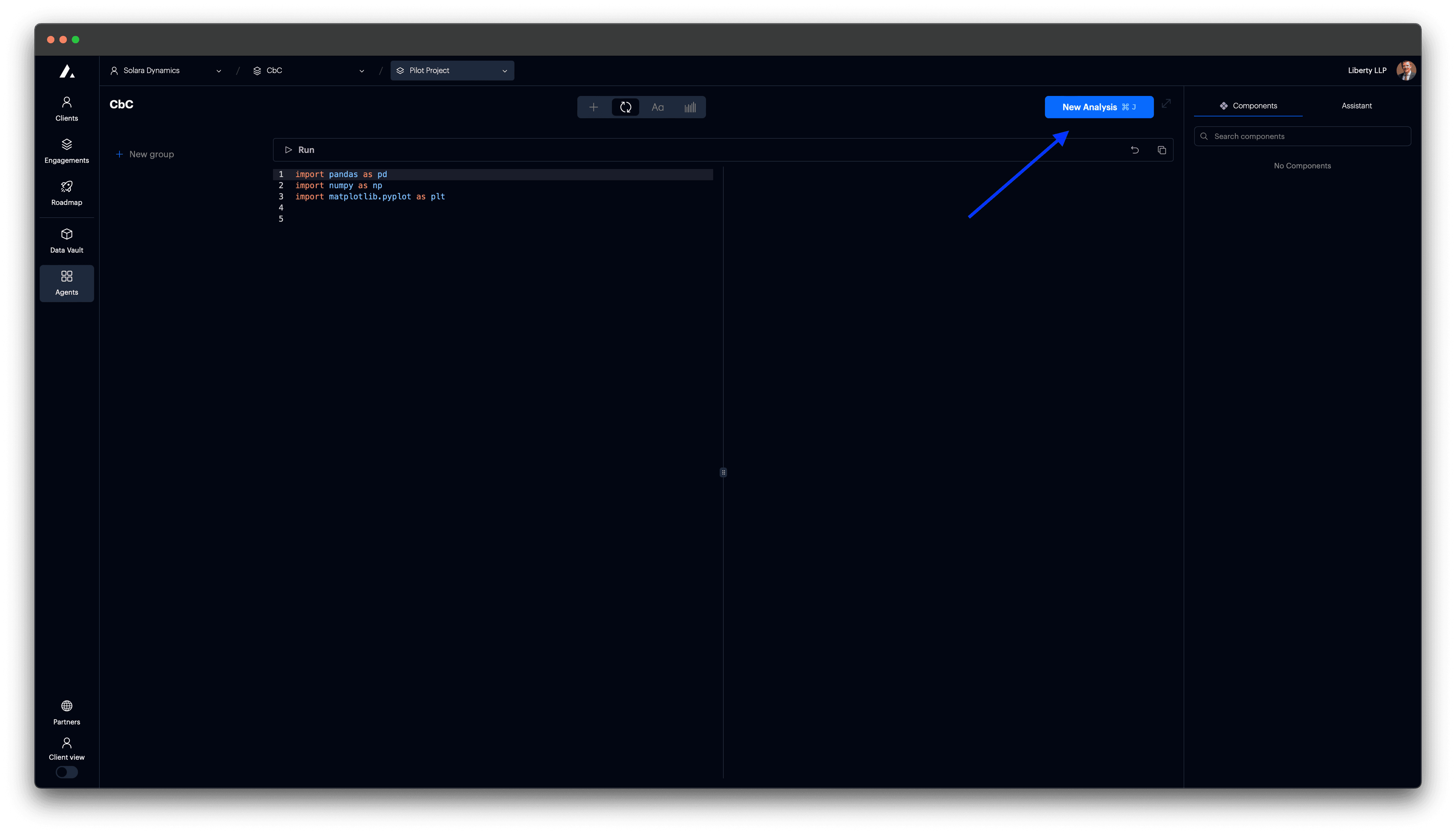 t0 screenshot - Add analysis