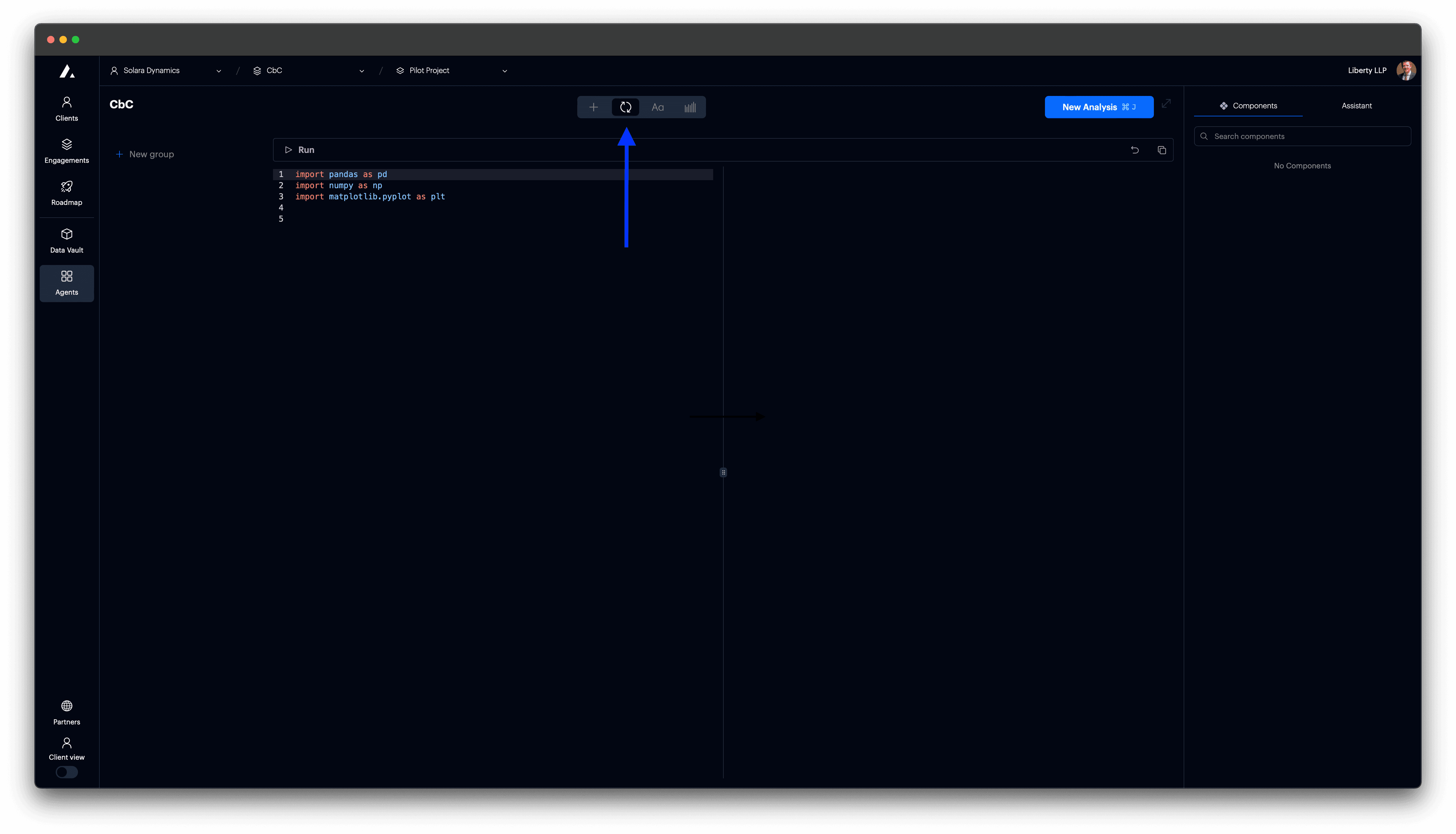t0 screenshot - Open analysis